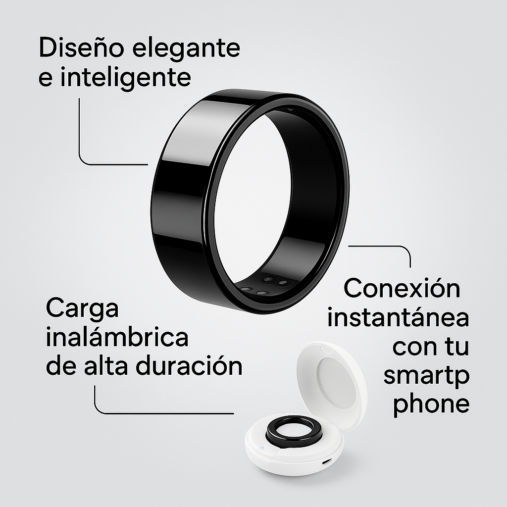 ANILLO INTELIGENTE CON ESTUCHE DE CARGA